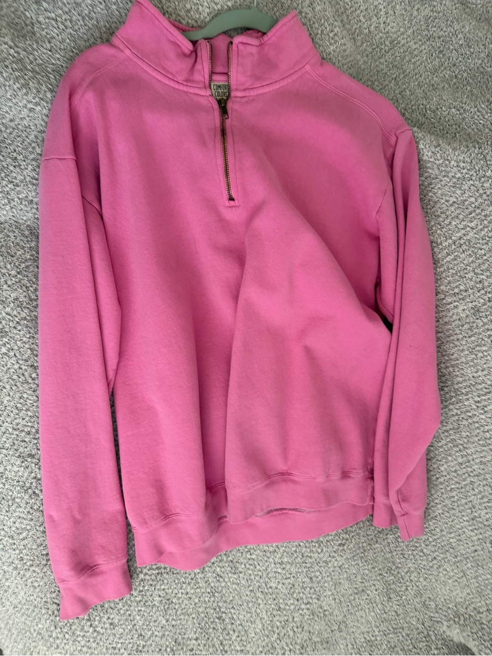 Comfort Colors Women's Quarter-Zip Sweatshirt - Pink